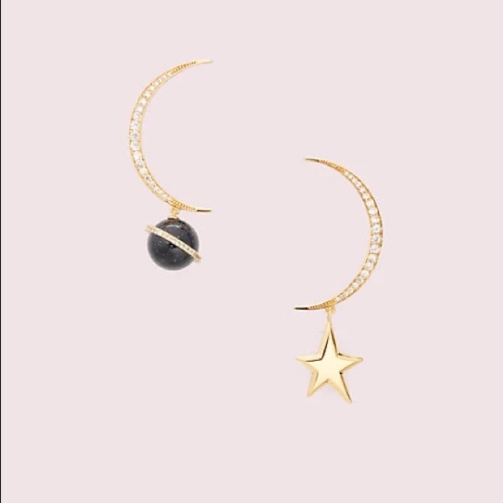 NWT Kate Spade On the Rocks Asymmetrical Earrings